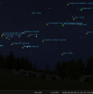 Stellarium's planetarium software