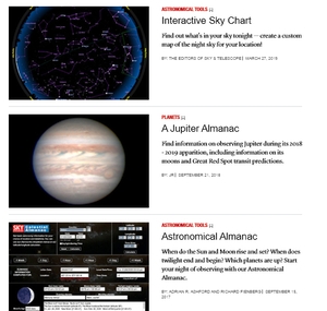 Sky & Telescope’s interactive sky-watching tools
